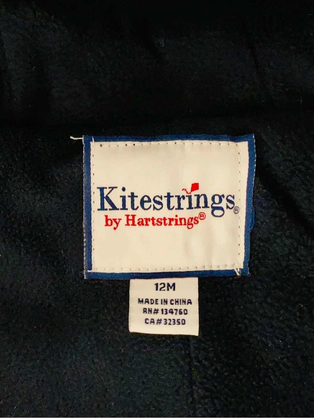 Kitestrings by Hartstrings Boys Infant Snowsuit 12 Months Quilted Navy Blue